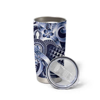 Aloha Blue Tribal Honu Tattoo Tumbler Cup