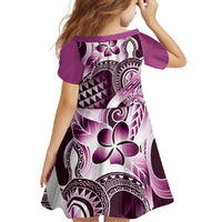 Aloha Pink Tribal Honu Tattoo Family Matching Summer Maxi Dress and Hawaiian Shirt LT9 - Polynesian Pride