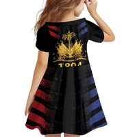 Haiti Independence Day Family Matching Off Shoulder Short Dress and Hawaiian Shirt The First Black Republic Since 1804 LT9 - Polynesian Pride
