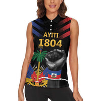 Haiti Independence Day Women Sleeveless Polo Shirt The First Black Republic Since 1804