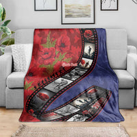Personalised ANZAC Spirit 1915-2026 Filmstrip Tribute Blanket Lest We Forget 25 April