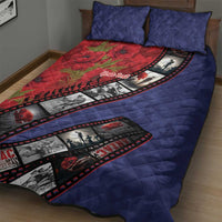Personalised ANZAC Spirit 1915-2026 Filmstrip Tribute Quilt Bed Set Lest We Forget 25 April