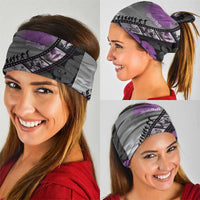 Personalised Remembering ANZAC Lest We Forget Neck Gaiter Vintage Film Frame Memorial Purple Poppy