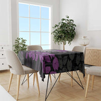 Personalised Remembering ANZAC Lest We Forget Tablecloth Vintage Film Frame Memorial Purple Poppy