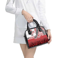 Malo e lelei Tonga Shoulder Handbag Ngatu Tokelau Feletoa Fata Traditional Polynesian Pattern