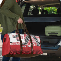 Malo e lelei Tonga Travel Bag Ngatu Tokelau Feletoa Fata Traditional Polynesian Pattern - Polynesian Pride