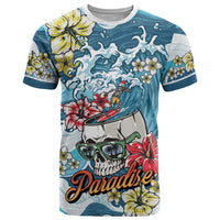 Hawaii Santa Skeleton Surfing Personalized T Shirt Mele Kalikimaka i Iulai!
