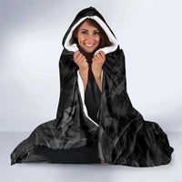 Custom Rugby Southern Hemisphere Hooded Blanket Argentina AUNZ South Africa Mascot Black - Polynesian Pride