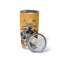 Custom Rugby Southern Hemisphere Tumbler Cup Argentina AUNZ South Africa Mascot Gold - Polynesian Pride