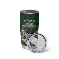 Custom Rugby Southern Hemisphere Tumbler Cup Argentina AUNZ South Africa Mascot Green - Polynesian Pride