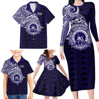 Tonga Queen Salote College 100th Years Family Matching Long Sleeve Bodycon Dress and Hawaiian Shirt Est 1926 Tongan Ngatu Tapa LT9 - Polynesian Pride