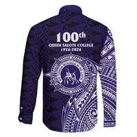 Tonga Queen Salote College 100th Years Family Matching Off Shoulder Maxi Dress and Hawaiian Shirt Est 1926 Tongan Ngatu Tapa LT9 - Polynesian Pride