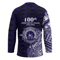 Tonga Queen Salote College 100th Years Hockey Jersey Est 1926 Tongan Ngatu Tapa - Polynesian Pride