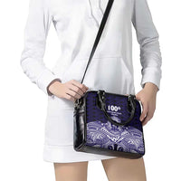 Tonga Queen Salote College 100th Years Shoulder Handbag Blue Tonga Kupesi Uniquely Pacific Art LT9 - Polynesian Pride