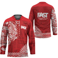 Samoa FAST Hockey Jersey Samoan Motif Patterns - Polynesian Pride