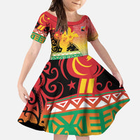 Personalised Torba PNG Day Family Matching Mermaid Dress and Hawaiian Shirt Oro Tapa Pattern - Polynesian Pride