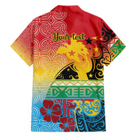 Personalised Torba PNG Day Family Matching Tank Maxi Dress and Hawaiian Shirt Oro Tapa Pattern - Polynesian Pride