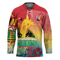 Personalised Torba PNG Day Hockey Jersey Oro Tapa Pattern - Polynesian Pride