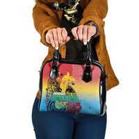 Personalised Torba PNG Day Shoulder Handbag Oro Tapa Pattern - Polynesian Pride