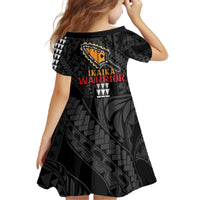 Aloha Spirit Ikaika Warrior Helmet Family Matching Off The Shoulder Long Sleeve Dress and Hawaiian Shirt LT9 - Polynesian Pride
