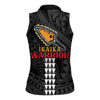 Aloha Spirit Ikaika Warrior Helmet Women Sleeveless Polo Shirt