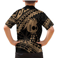 Ikaika Hawaiian Mythic Koa Tribal Warrior Family Matching Mermaid Dress and Hawaiian Shirt LT9 - Polynesian Pride