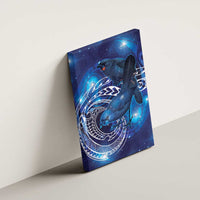 North Island Kokako and South Island Kokako Canvas Wall Art New Zealand Native Bird with Galaxy Vibe LT9 - Polynesian Pride