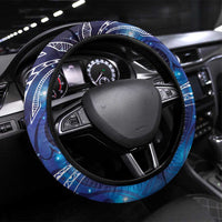 North Island Kokako and South Island Kokako Steering Wheel Cover New Zealand Native Bird with Galaxy Vibe LT9 Universal Fit Galaxy - Polynesian Pride