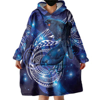 North Island Kokako and South Island Kokako Wearable Blanket Hoodie New Zealand Native Bird with Galaxy Vibe LT9 - Polynesian Pride