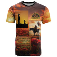 ANZAC Day Film Reel Lest We Forget T Shirt Australia NZ Memorial