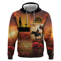 ANZAC Day Film Reel Lest We Forget Zip Hoodie Australia NZ Memorial