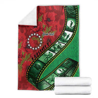 Personalised Cook Islands ANZAC 1915-2026 Filmstrip Blanket Lest We Forget 25 April