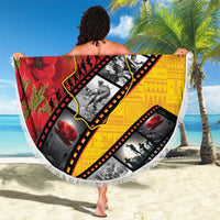 Personalised Niue ANZAC 1915-2026 Filmstrip Beach Blanket Lest We Forget 25 April