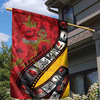 Personalised Niue ANZAC 1915-2026 Filmstrip Garden Flag Lest We Forget 25 April