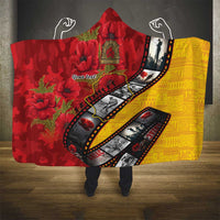 Personalised Niue ANZAC 1915-2026 Filmstrip Hooded Blanket Lest We Forget 25 April