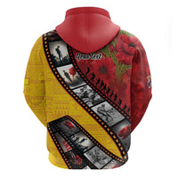 Personalised Niue ANZAC 1915-2026 Filmstrip Hoodie Lest We Forget 25 April