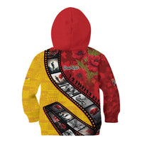 Personalised Niue ANZAC 1915-2026 Filmstrip Kid Hoodie Lest We Forget 25 April