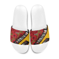 Personalised Niue ANZAC 1915-2026 Filmstrip Slide Sandals Lest We Forget 25 April