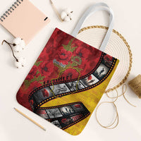 Personalised Niue ANZAC 1915-2026 Filmstrip Tote Bag Lest We Forget 25 April