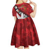 Personalised Tonga ANZAC 1915-2026 Filmstrip Kid Short Sleeve Dress Lest We Forget 25 April