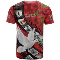 Personalised Tonga ANZAC 1915-2026 Filmstrip T Shirt Lest We Forget 25 April