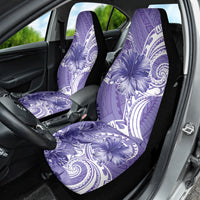 Polynesian Hibiscus Flower Tribal Car Seat Cover Violet Color LT9 - Polynesian Pride