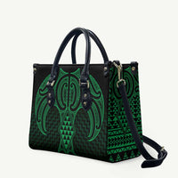 Kakariki Maori Ta Moko Poutama Art Leather Bag - Polynesian Pride