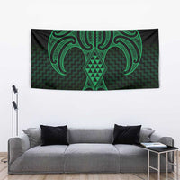 Kakariki Maori Ta Moko Poutama Art Tapestry