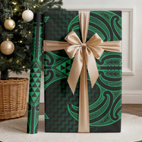 Kakariki Maori Ta Moko Poutama Art Wrapping Paper - Polynesian Pride