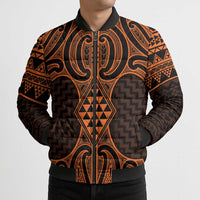 Karaka Maori Ta Moko Poutama Art Bomber Puffer Jacket - Polynesian Pride
