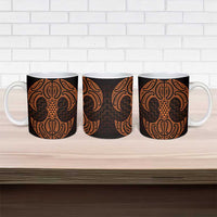 Karaka Maori Ta Moko Poutama Art Ceramic Mug - Polynesian Pride