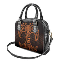 Karaka Maori Ta Moko Poutama Art Shoulder Handbag