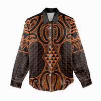 Karaka Maori Ta Moko Poutama Art Women Casual Shirt LT9 - Polynesian Pride