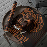 Karaka Maori Ta Moko Poutama Art Wrapping Paper - Polynesian Pride